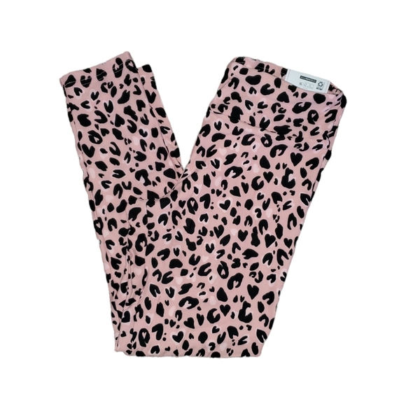 No Boundaries NEW Junior's High Rise Ankle Length Suede Pink & Black Legging 884 - Picture 5 of 5